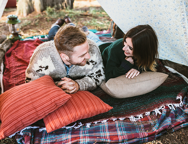 Cozy Camping Engagement