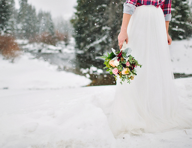 Snowy Winter Elopement
