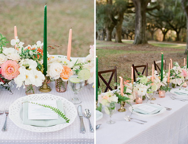 Mint & Blush Charleston Wedding