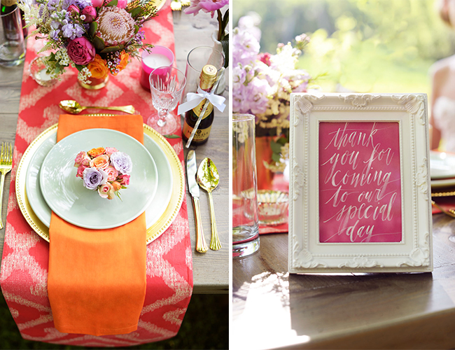 Tangerine & Magenta Wedding Inspiration