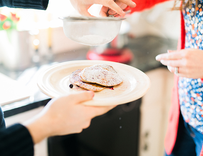 Pancake Baking Anniversary Photos