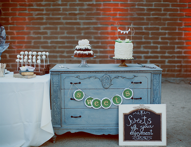 DIY Vintage Green Wedding