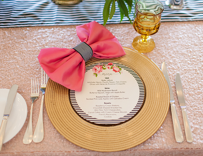 Pink Kate Spade Inspired Bridal Shower