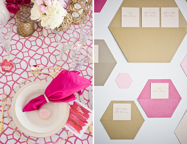 Geometric Pink Wedding Inspiration