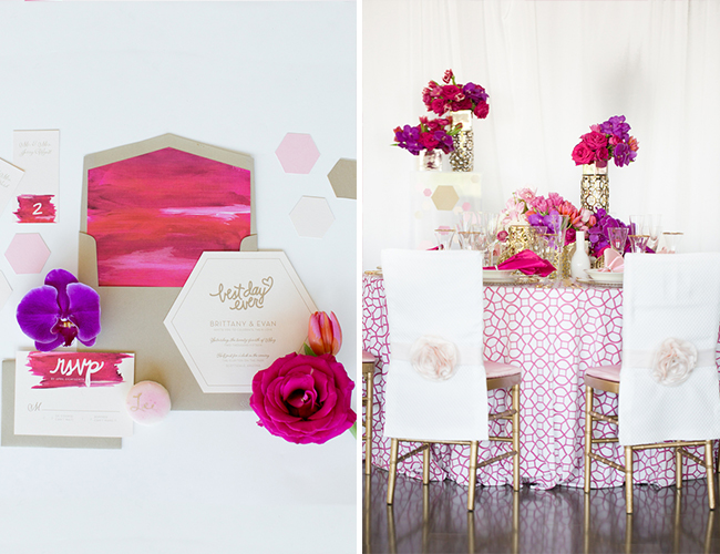 Geometric Pink Wedding Inspiration