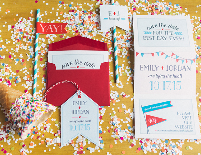 Ice Cream Parlor Engagement Photos