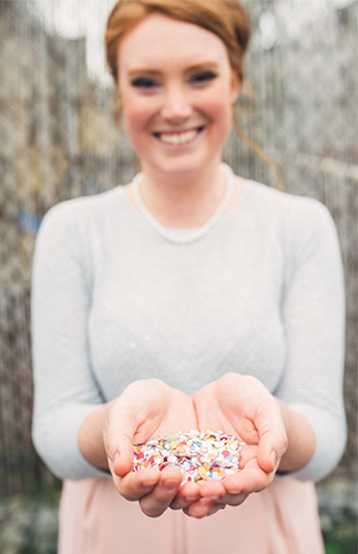 Ice Cream Parlor Engagement Photos