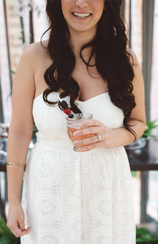 Ombre Orange Brunch Bridal Shower