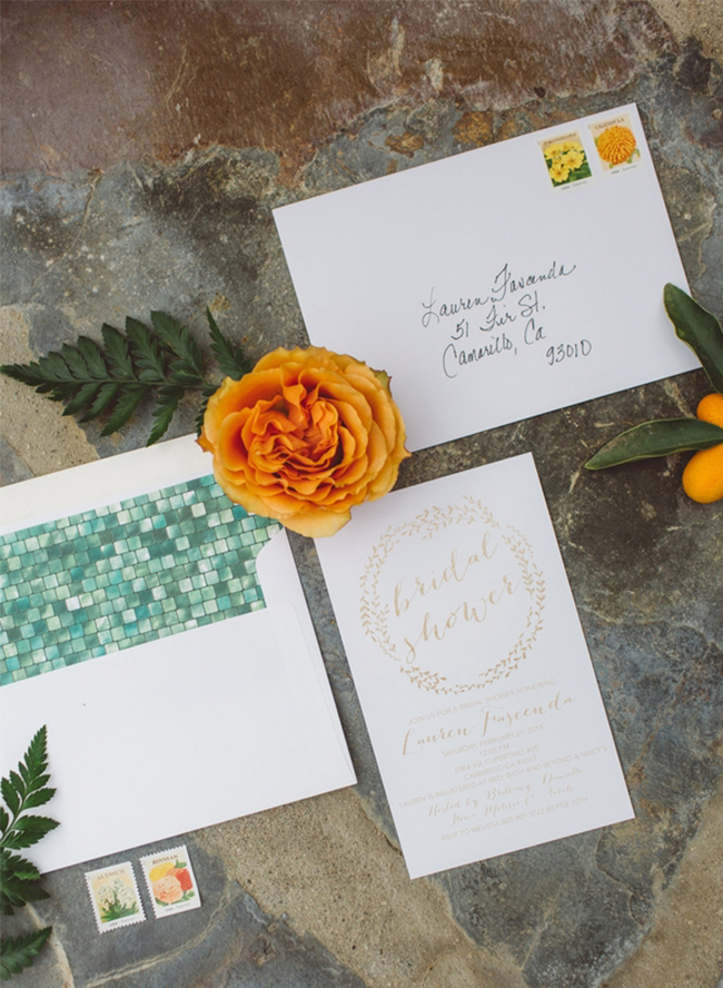 Ombre Orange Brunch Bridal Shower