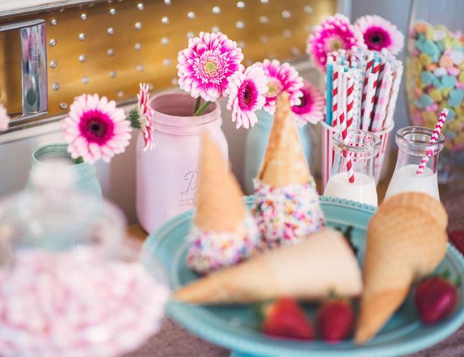 Ice Cream Parlor Engagement Photos