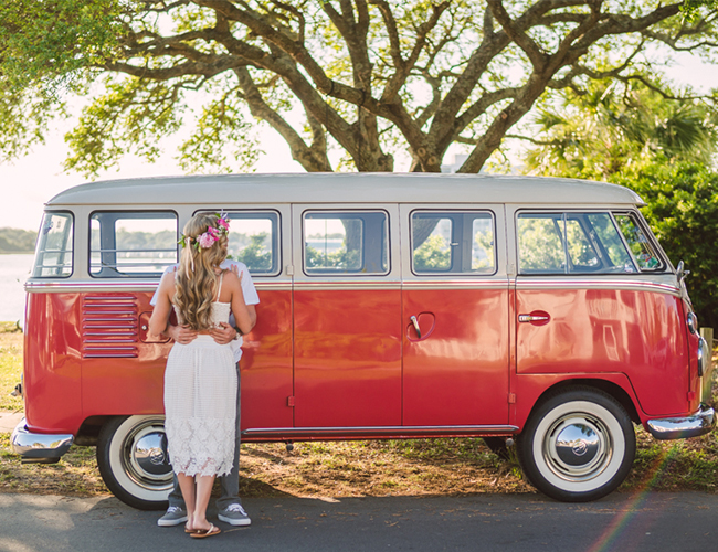 60's Inspired Engagement Photos