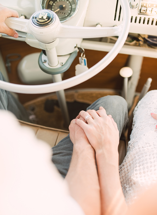 60's Inspired Engagement Photos