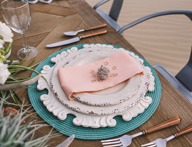 Pink and Turquoise Desert Wedding Inspiration