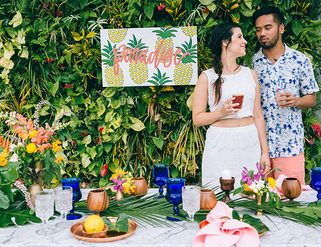 Tropical Day After Wedding Brunch