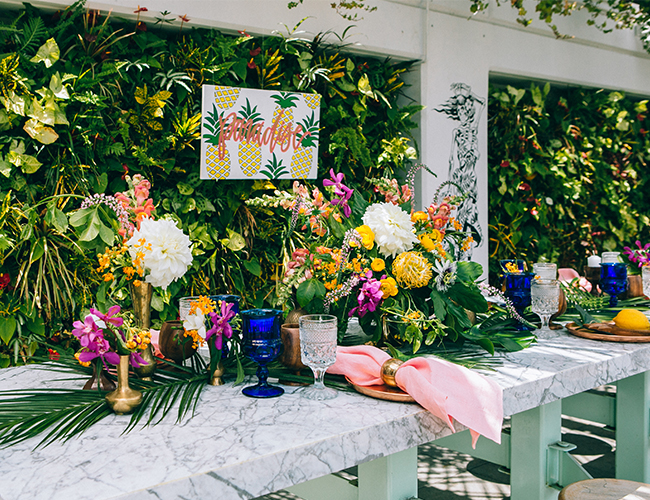 Tropical Day After Wedding Brunch