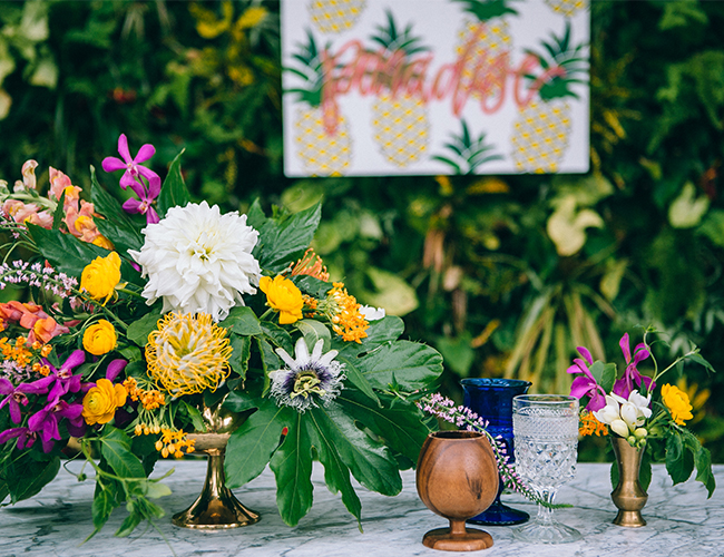 Tropical Day After Wedding Brunch