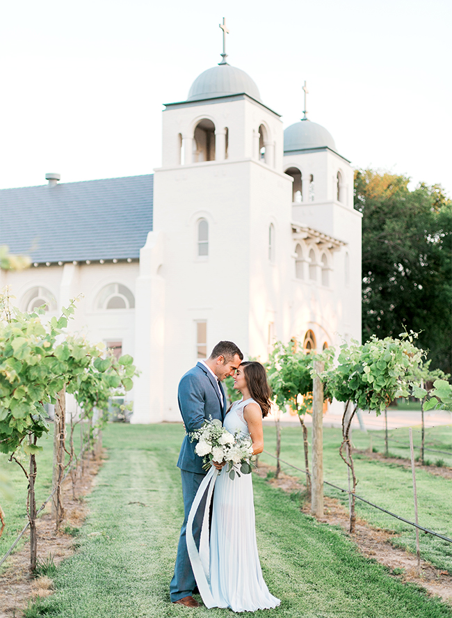 Pastel Vineyard Engagement