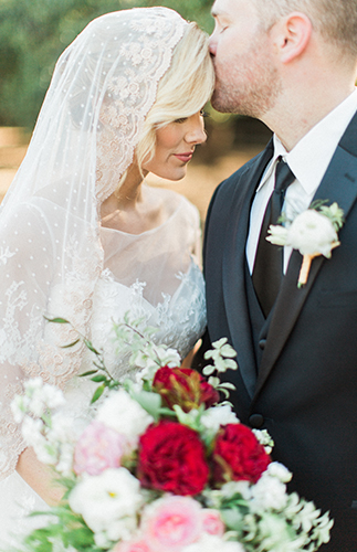 Gold & Red Holiday Wedding Inspiration - Inspired by This