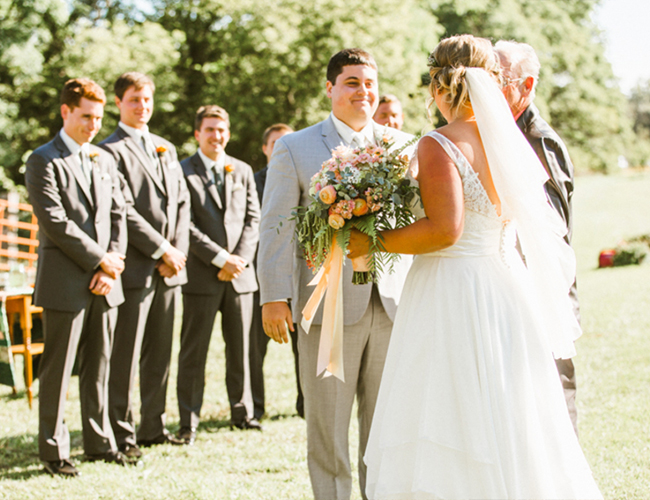 Coral & Green Countryside Wedding - Inspired by This