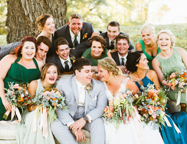 Coral & Green Countryside Wedding - Inspired by This