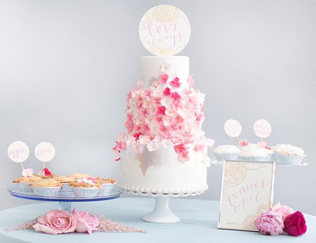 Navy and Pink Inspiration Shoot Elopement - Inspired by This