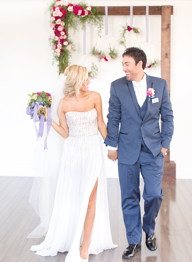 Navy and Pink Inspiration Shoot Elopement - Inspired by This