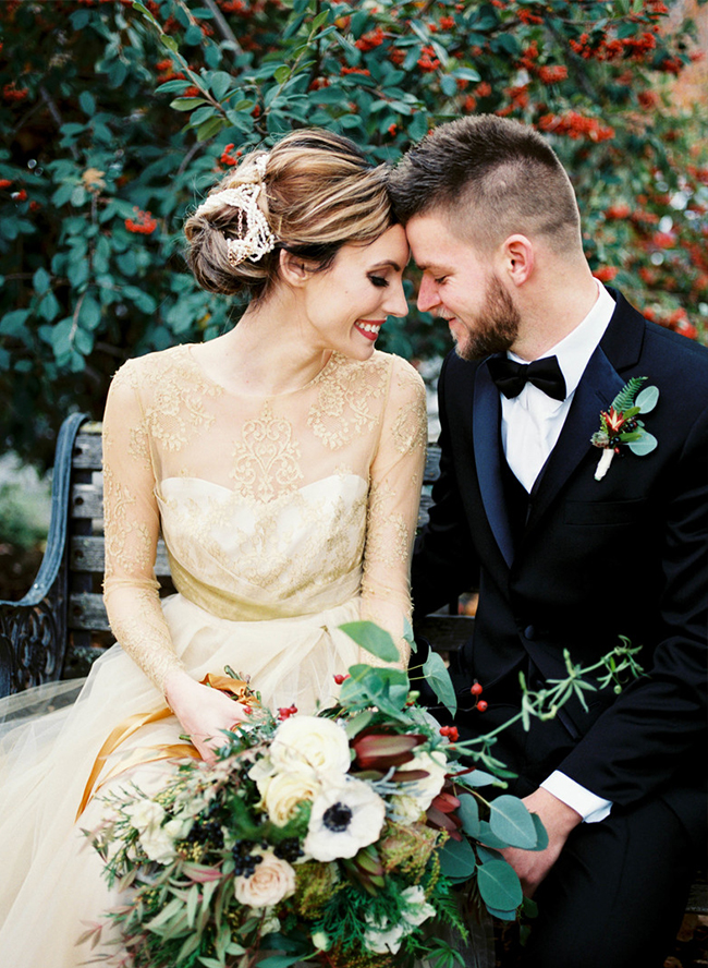 Romantic Gold Winter Wedding - Inspired by This