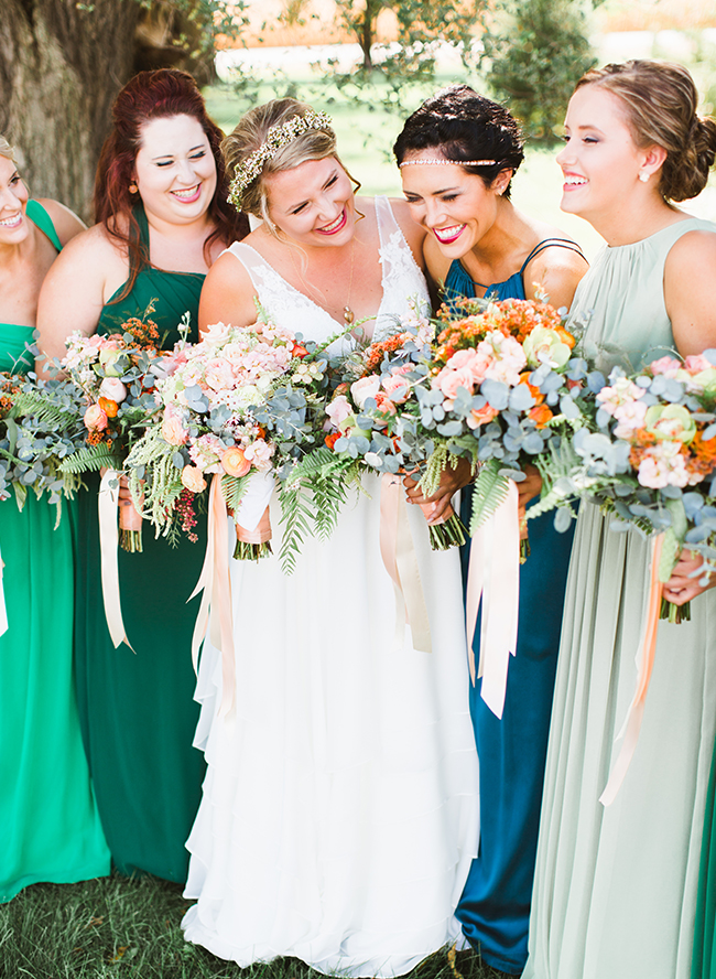 Coral & Green Countryside Wedding - Inspired by This