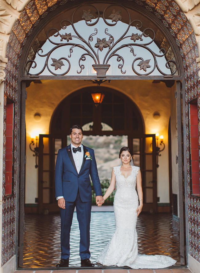 Navy & Orange Hummingbird Nest Ranch Wedding - Inspired by This