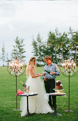 Romantic Pink Hawaii Beach Elopement - Inspired by This