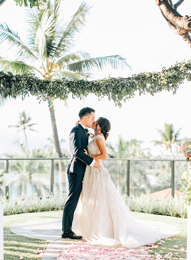 Pastel Four Seasons Maui Wedding - Inspired by This