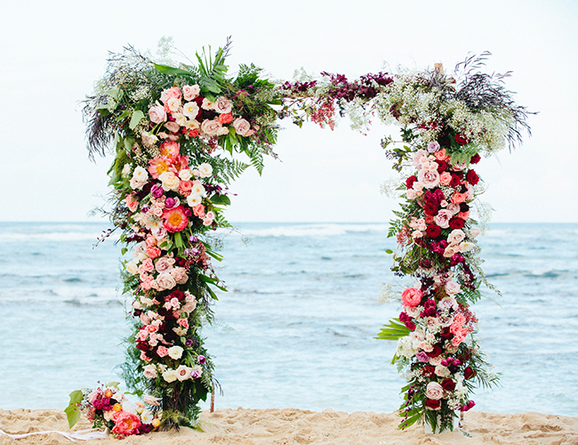 Romantic Pink Hawaii Beach Elopement - Inspired by This