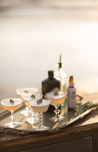 Green & White Seaside Wedding Inspiration - Inspired by This