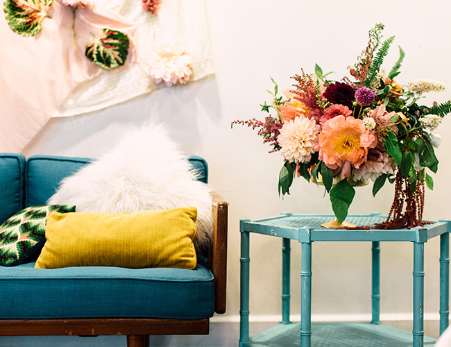 Bright & Playful Mid-Century Wedding Inspiration - Inspired by This