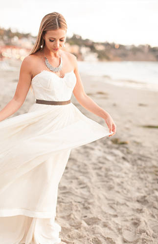 Green & White Seaside Wedding Inspiration - Inspired by This