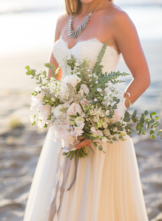 Green & White Seaside Wedding Inspiration - Inspired by This