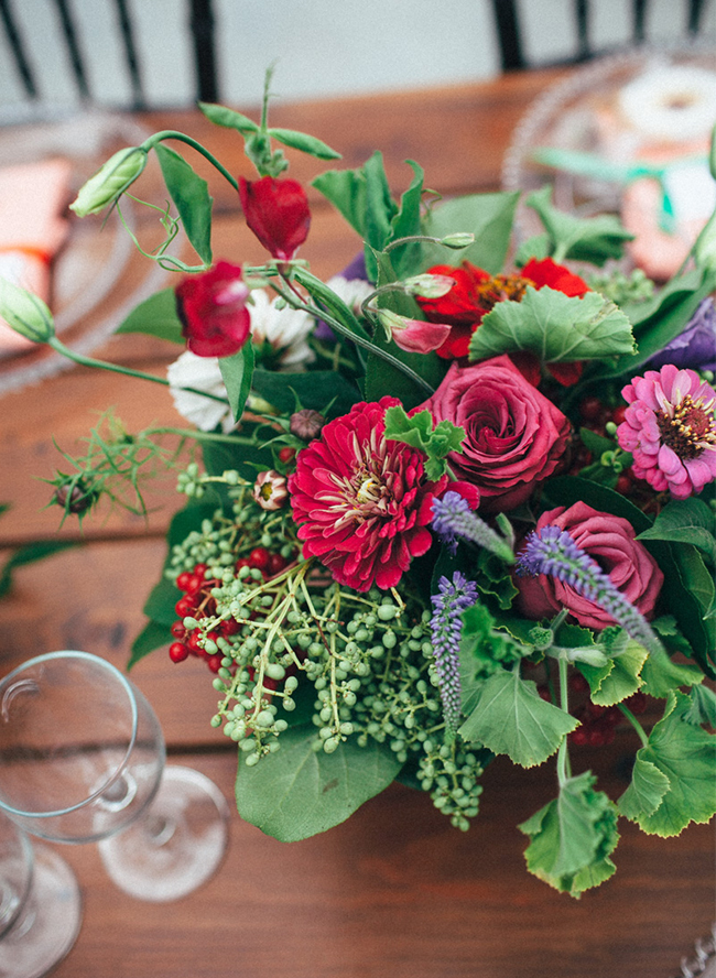 Intimate Pink & Red Greenhouse Wedding - Inspired by This