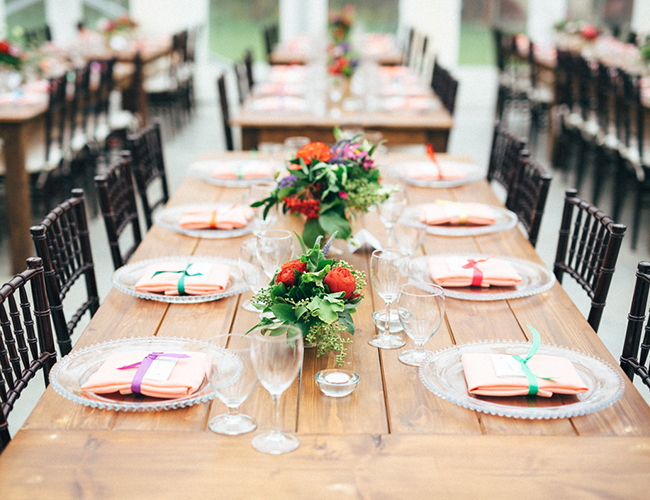 Intimate Pink & Red Greenhouse Wedding - Inspired by This