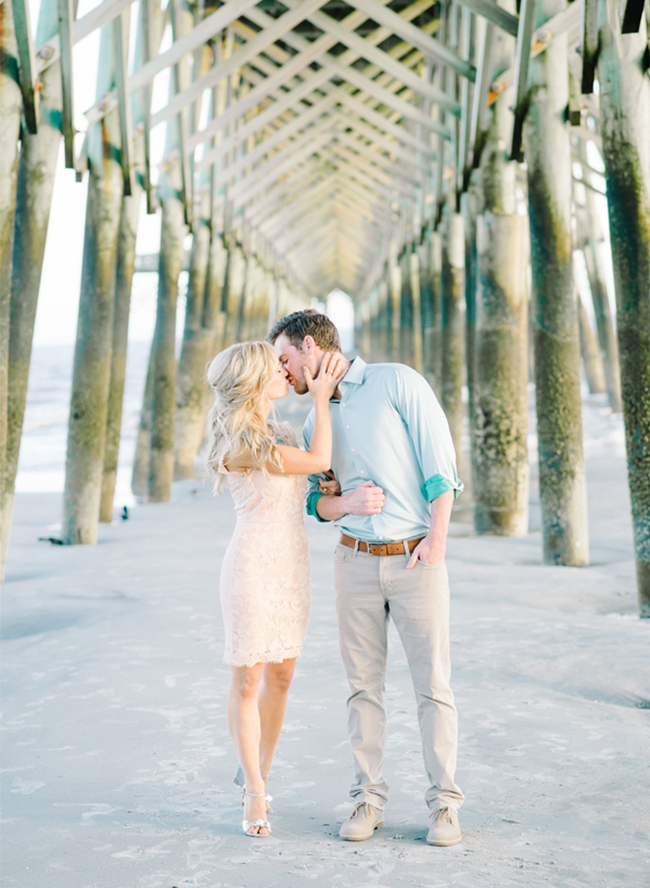 Glamorous City to Beach Charleston Engagement Session - Inspired by This