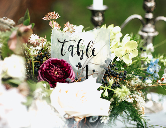 Moody Berry & Blue Wedding Inspiration - Inspired by This