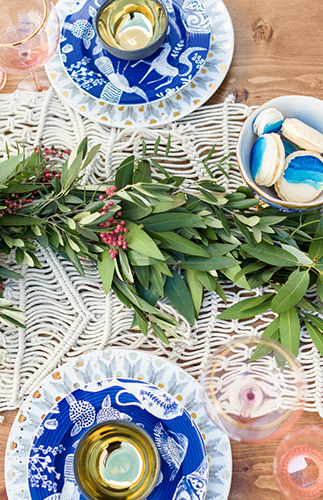 Hot Pink & Cobalt Blue Grecian Wedding Inspiration - Inspired by This