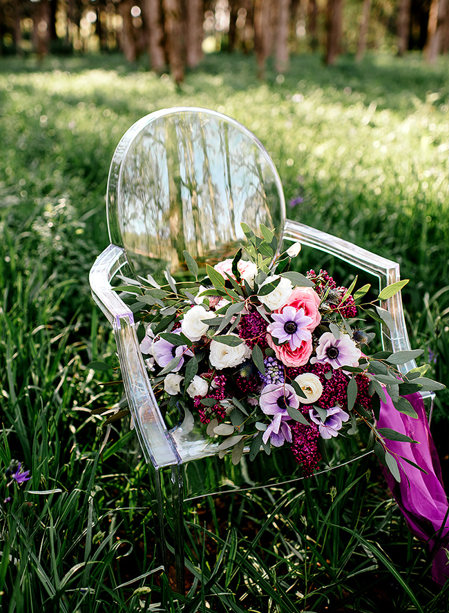 Lilac Flower Field Bridal Inspiration - Inspired by This