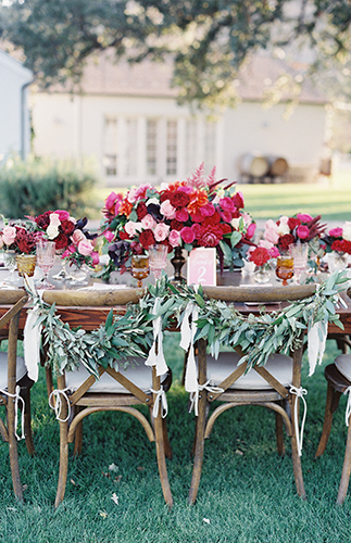 Red & Pink Golden Summer Wedding Inspiration - Inspired by This