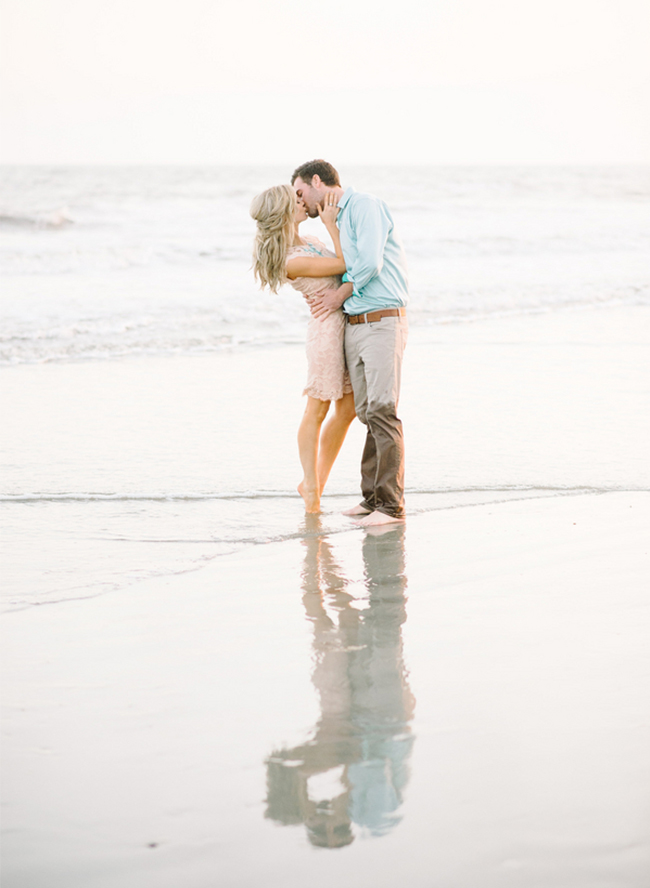 Glamorous City to Beach Charleston Engagement Session - Inspired by This