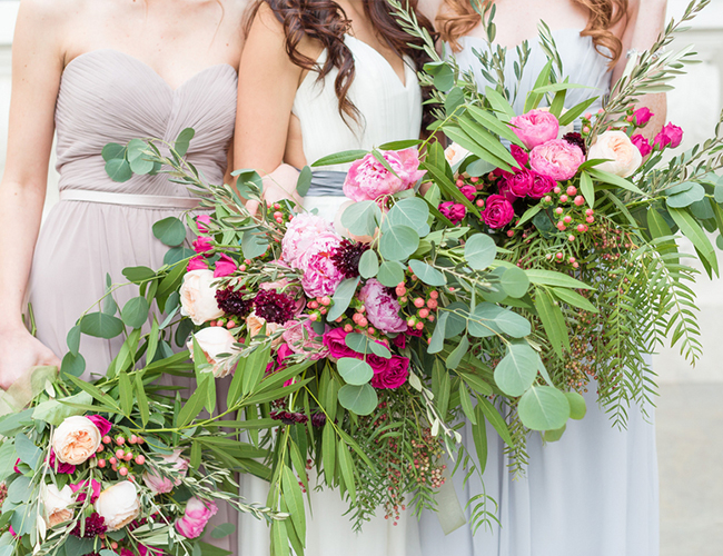 Hot Pink & Cobalt Blue Grecian Wedding Inspiration - Inspired by This