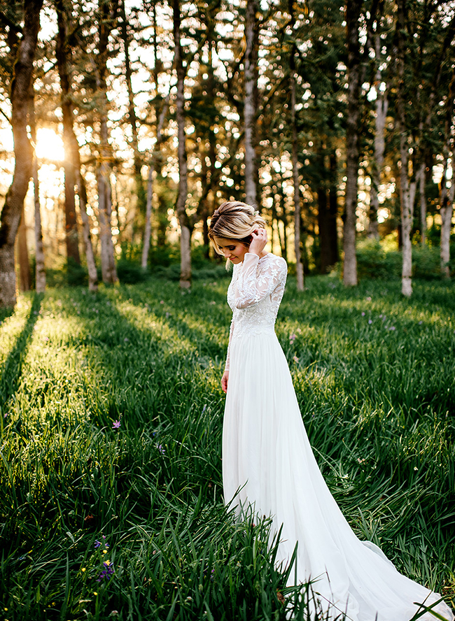 Lilac Flower Field Bridal Inspiration - Inspired by This