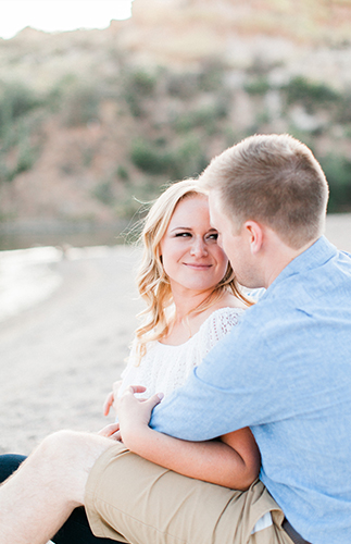 Lakeside Picnic Engagement Photos - Inspired by This