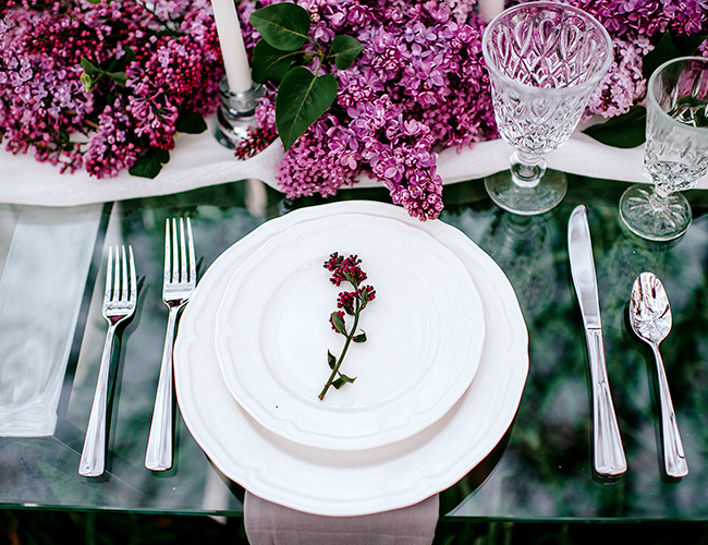 Lilac Flower Field Bridal Inspiration - Inspired by This