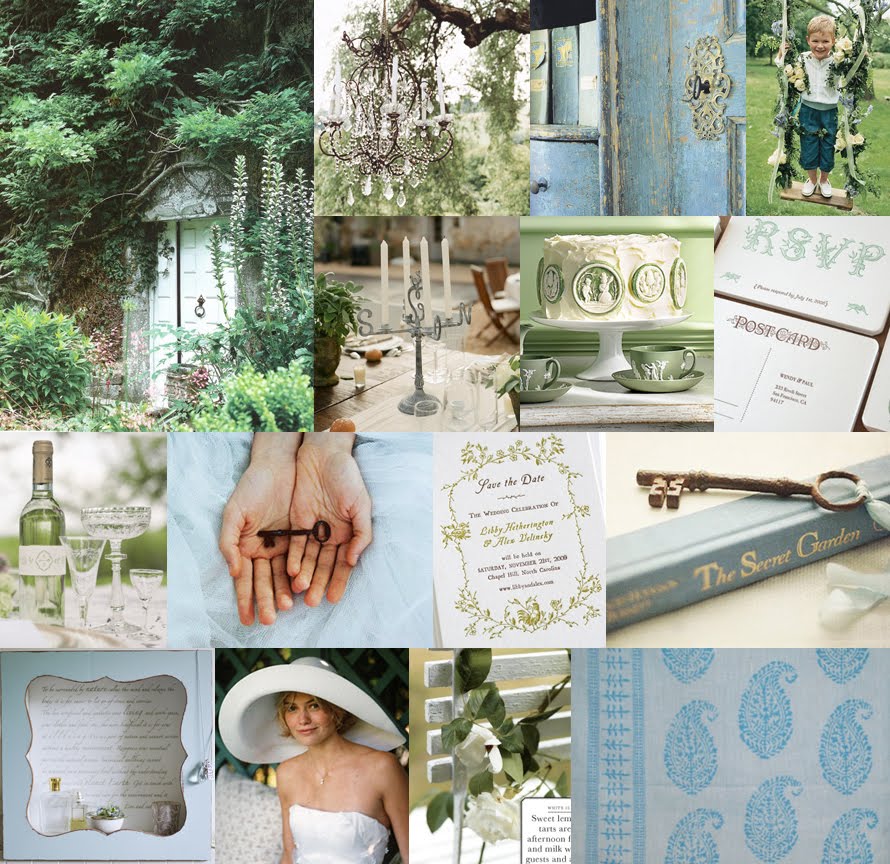 Inspired by Ashley's Vintage Garden and Blueberry Bridal Shower Inspired