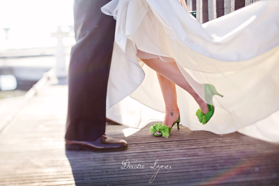 When I was planning my wedding I was on the lookout for the perfect pair of green wedding shoes!